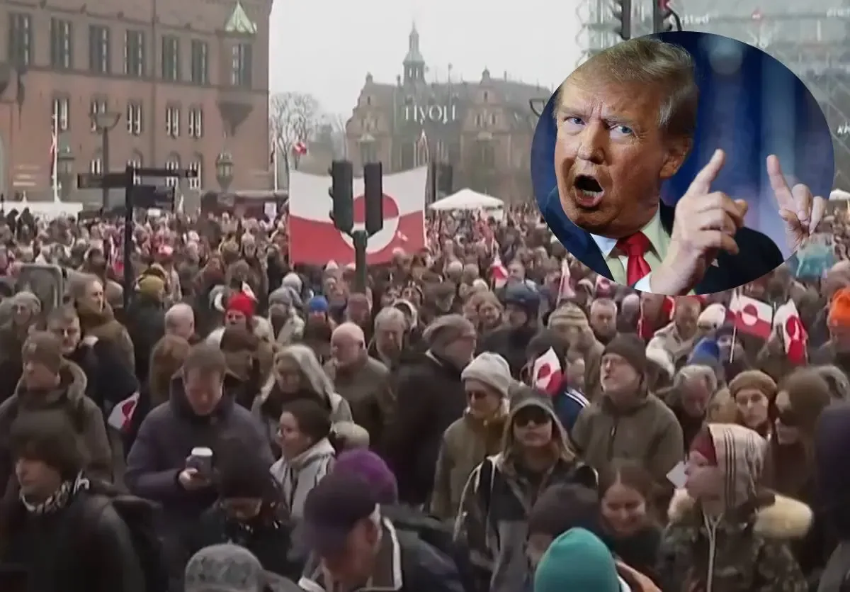 Protestas en Groenlandia contra los planes de Donald Trump sobre la isla.