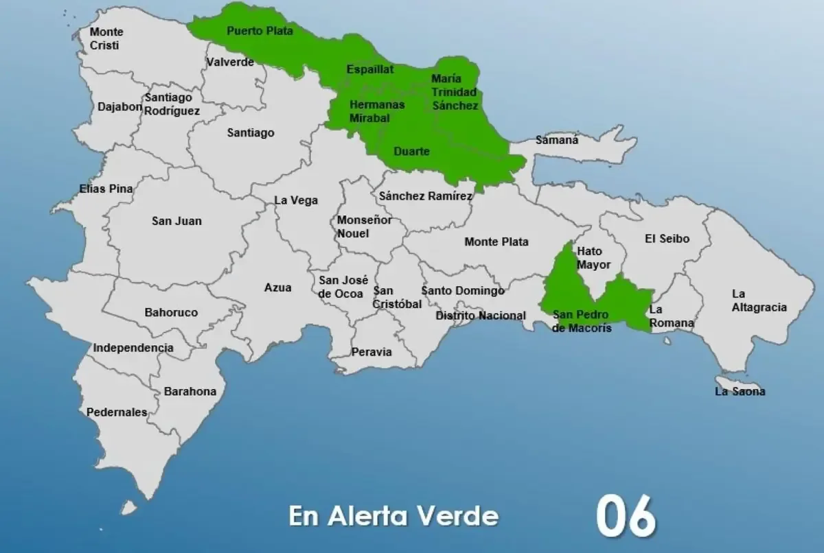 Provincias bajo vigilancia enfrentan el riesgo de crecidas y aguaceros.