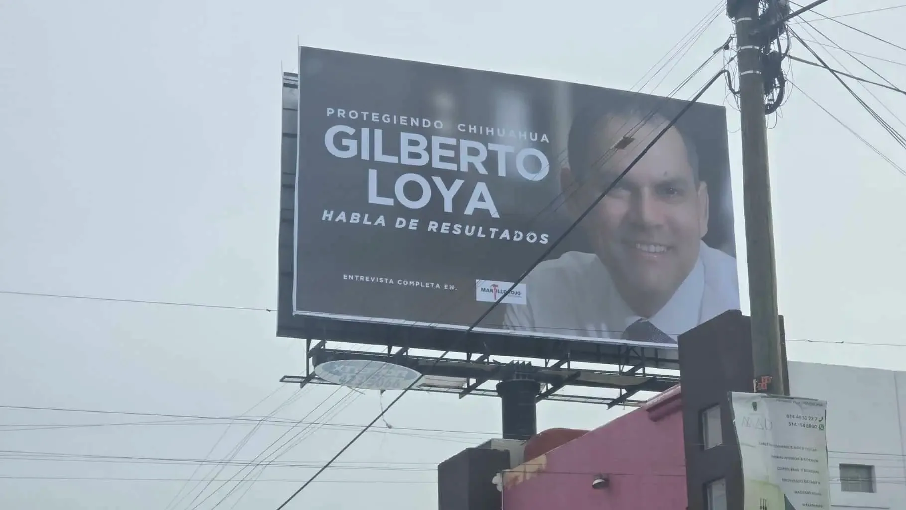 "Publicidad del secretario Gilberto Loya en medio de la crisis de seguridad en Chihuahua."