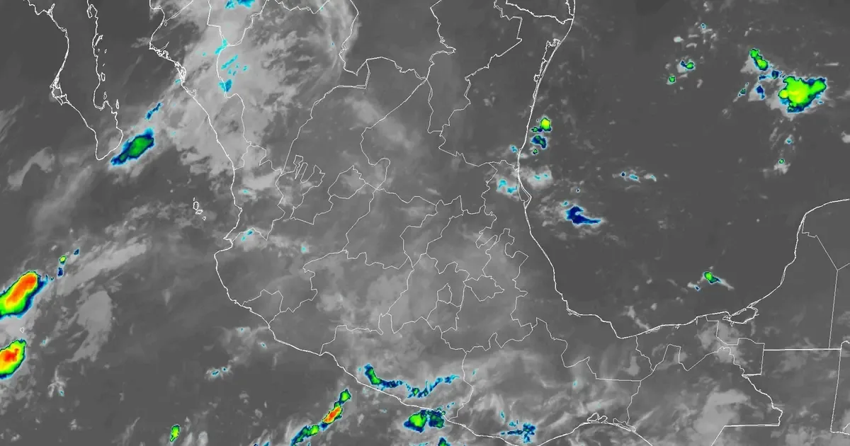 Se prevén tormentas eléctricas y granizo en varias ciudades del país, destacando Tepic y el sureste.