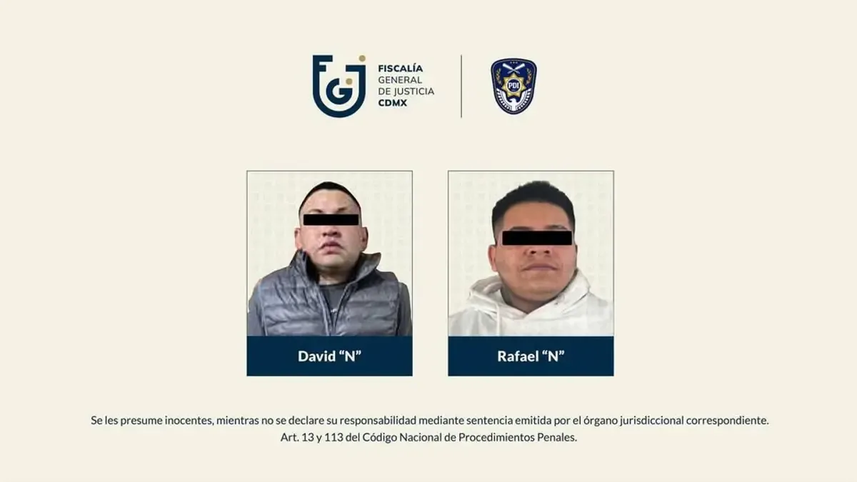 Rafael “N” y David “N” son señalados como miembros de “Los Malportados” en la Ciudad de México.