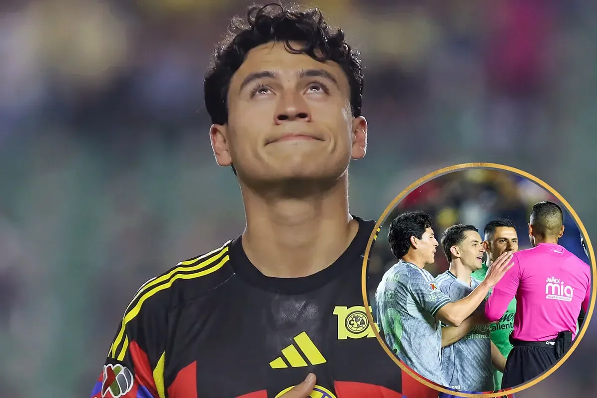 Ramón Juárez del América sonriendo durante el entrenamiento previo al partido.