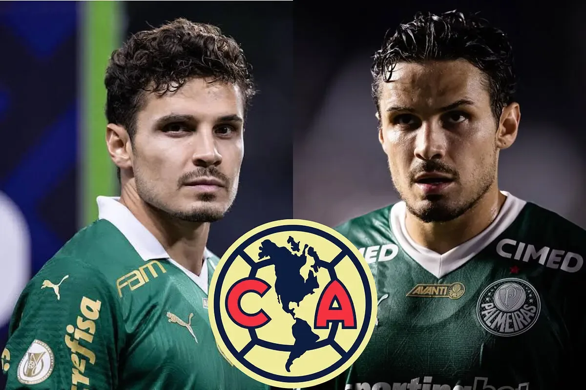 Raphael Veiga, delantero brasileño, en acción con Palmeiras.
