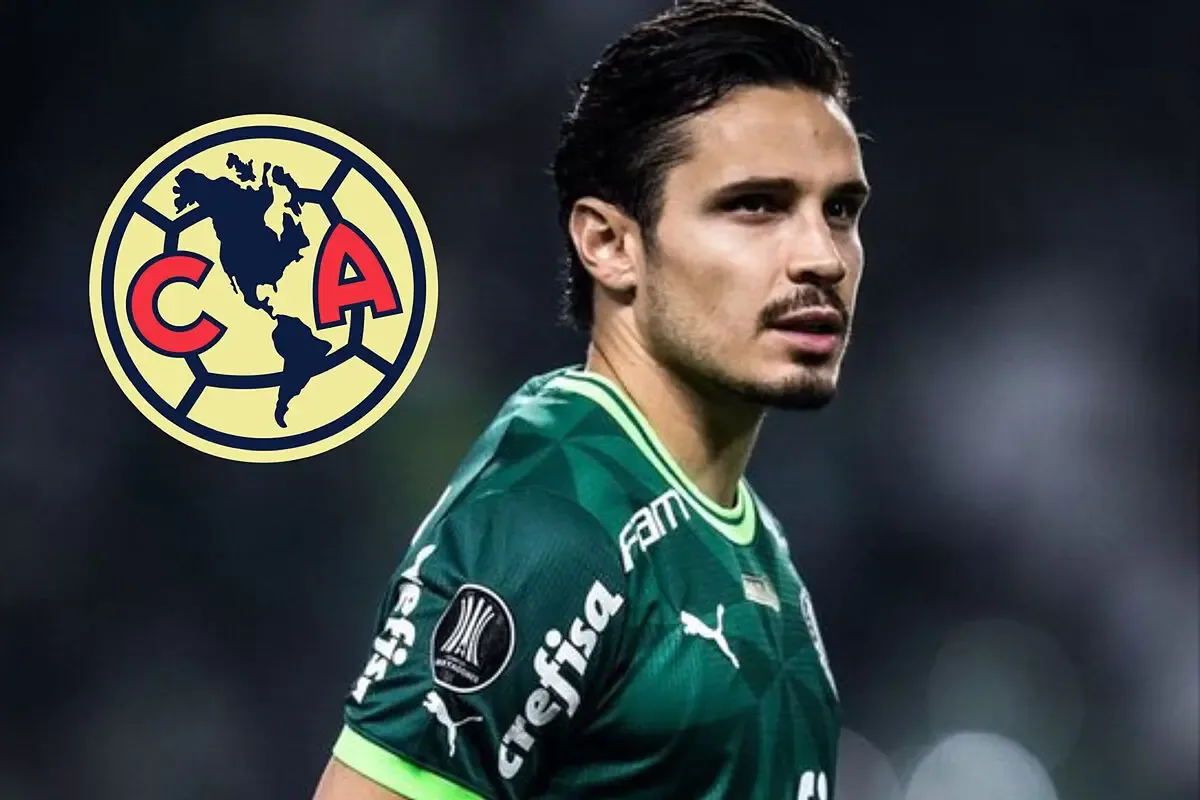 Raphael Veiga, próximo refuerzo del América, durante la conferencia de prensa.