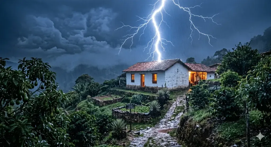 Una descarga eléctrica impacta a una joven y genera alarma por lluvias intensas en la región.