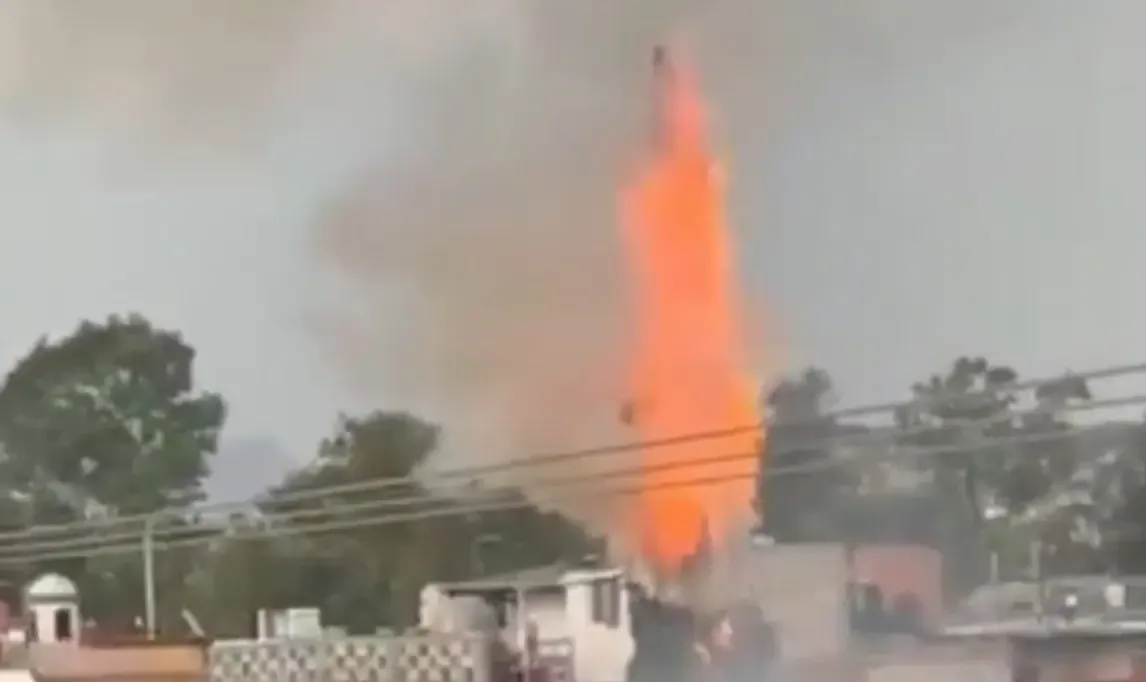 Un rayo caído durante las lluvias encendió un árbol, movilizando a emergencias en la colonia Infonavit San Isidro.
