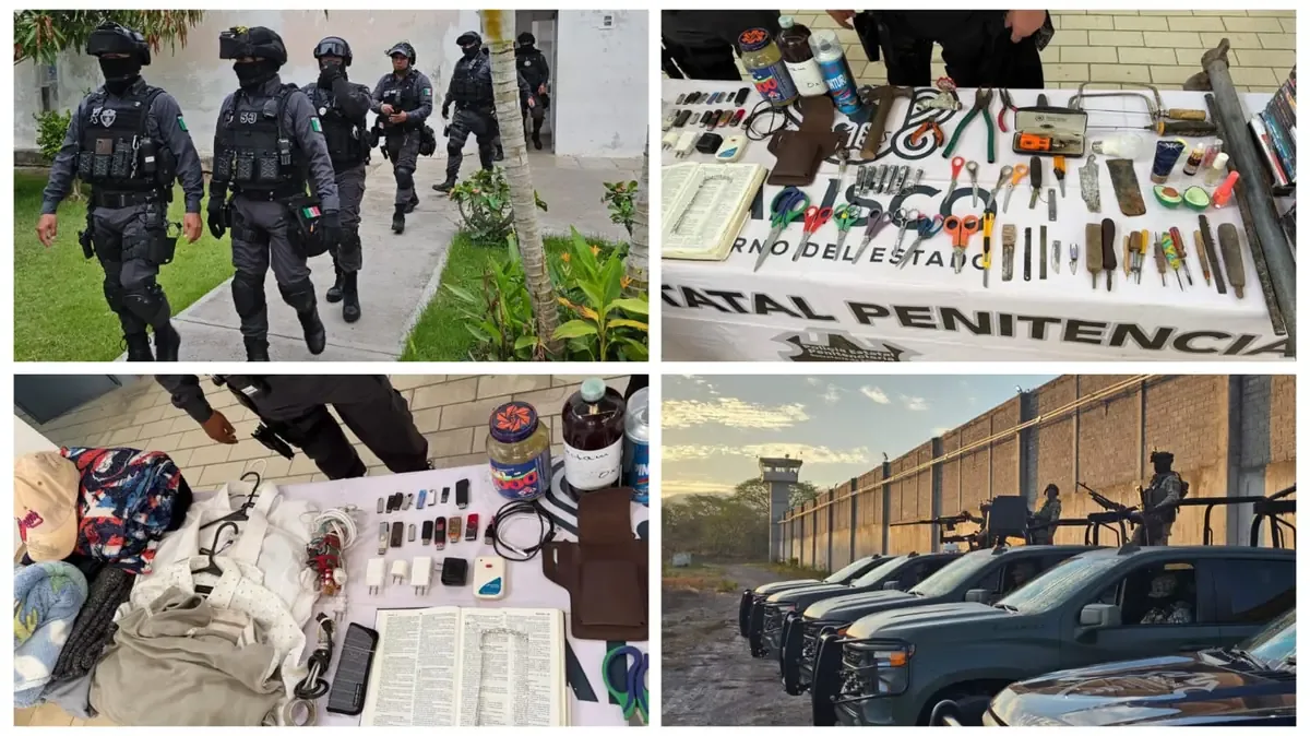 Las autoridades aseguran objetos prohibidos en operativo tras fuga de reos.