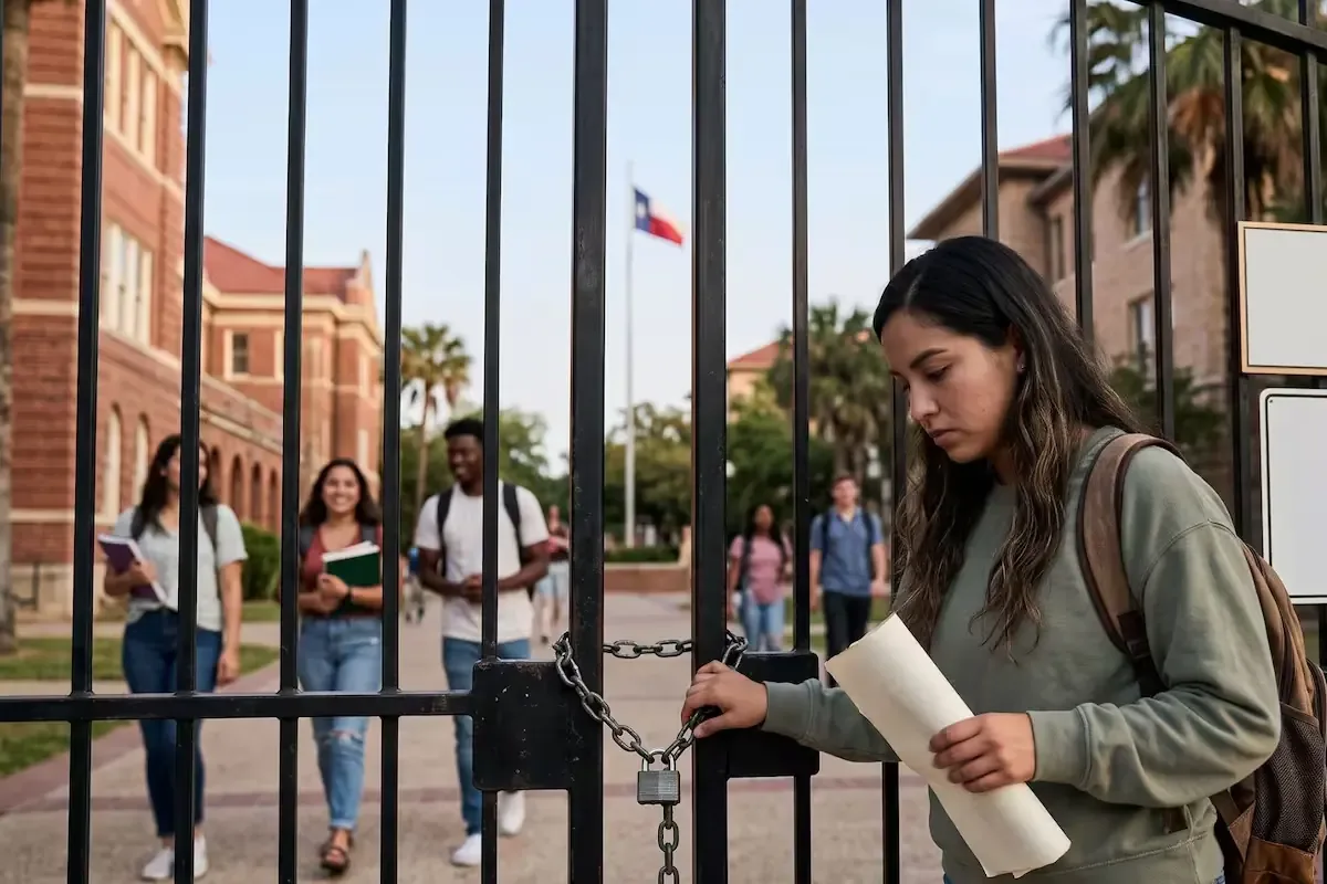 Un tribunal de apelaciones mantiene la prohibición de matrícula estatal para estudiantes indocumentados en Texas.