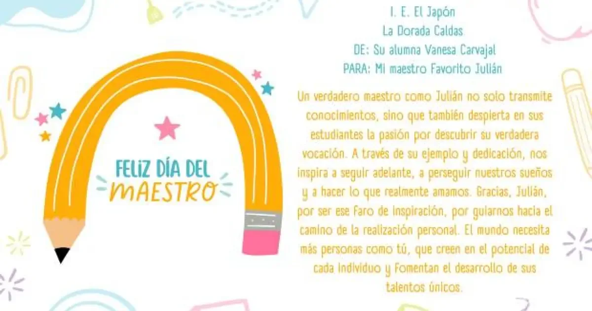 Cada profesor y profesora deja una marca especial en la vida de sus alumnos.