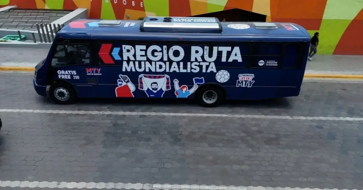Nuevo León facilita el acceso a partidos del Mundial con un servicio de transporte sin costo.