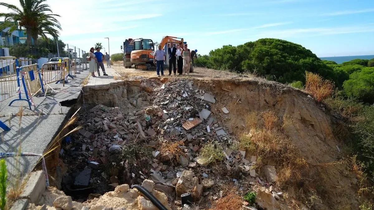 La obra garantiza la seguridad del tránsito en la calle Isla del Gallo, afectada por lluvias intensas.