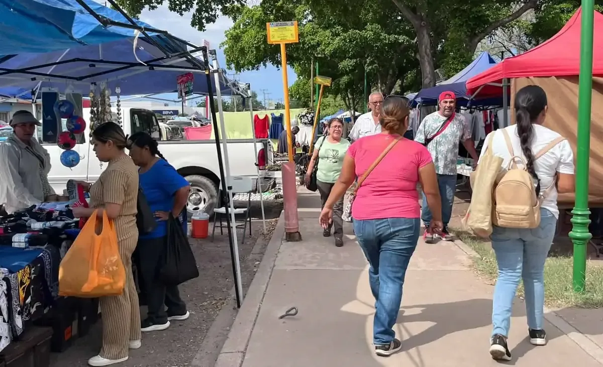La afluencia en los tianguis de Cajeme incrementa con el clima favorable y pagos de quincena.
