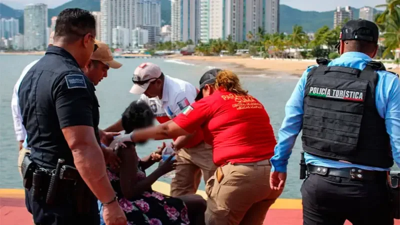 La mujer fue encontrada deshidratada y sin alimentos en la isla.
