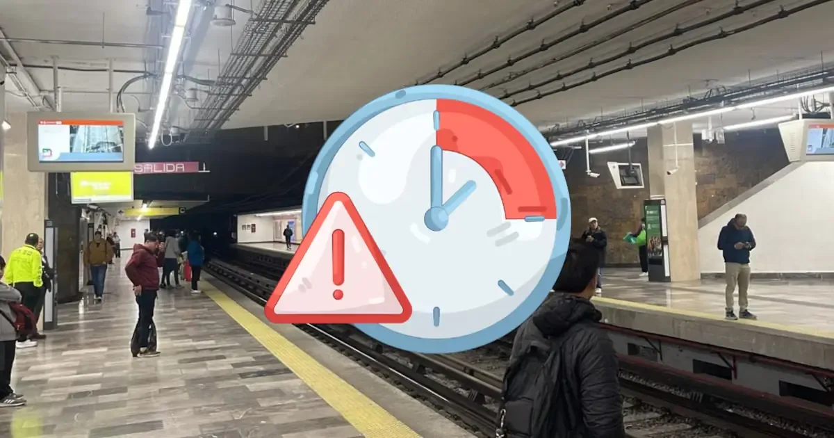 Usuarios del Metro reportan demoras y alta afluencia en varias líneas de la Ciudad de México.