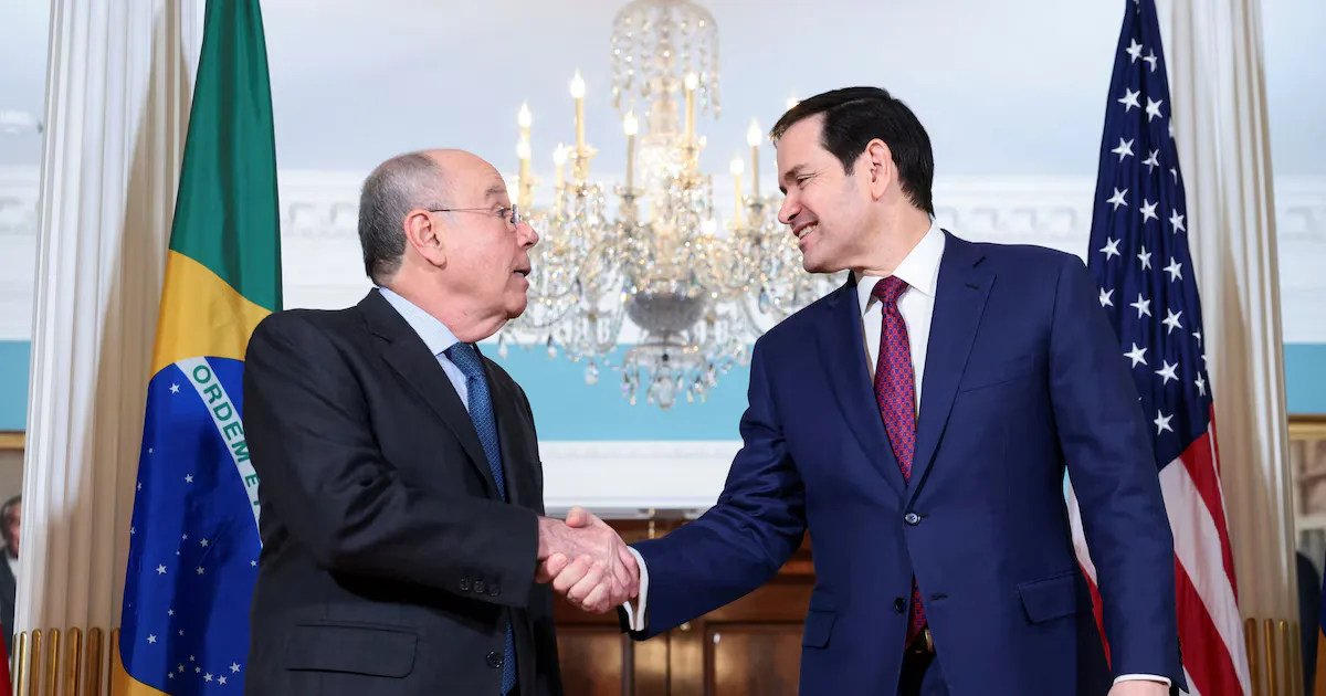 Reunión entre Mauro Vieira y Marco Rubio en Washington D.C.