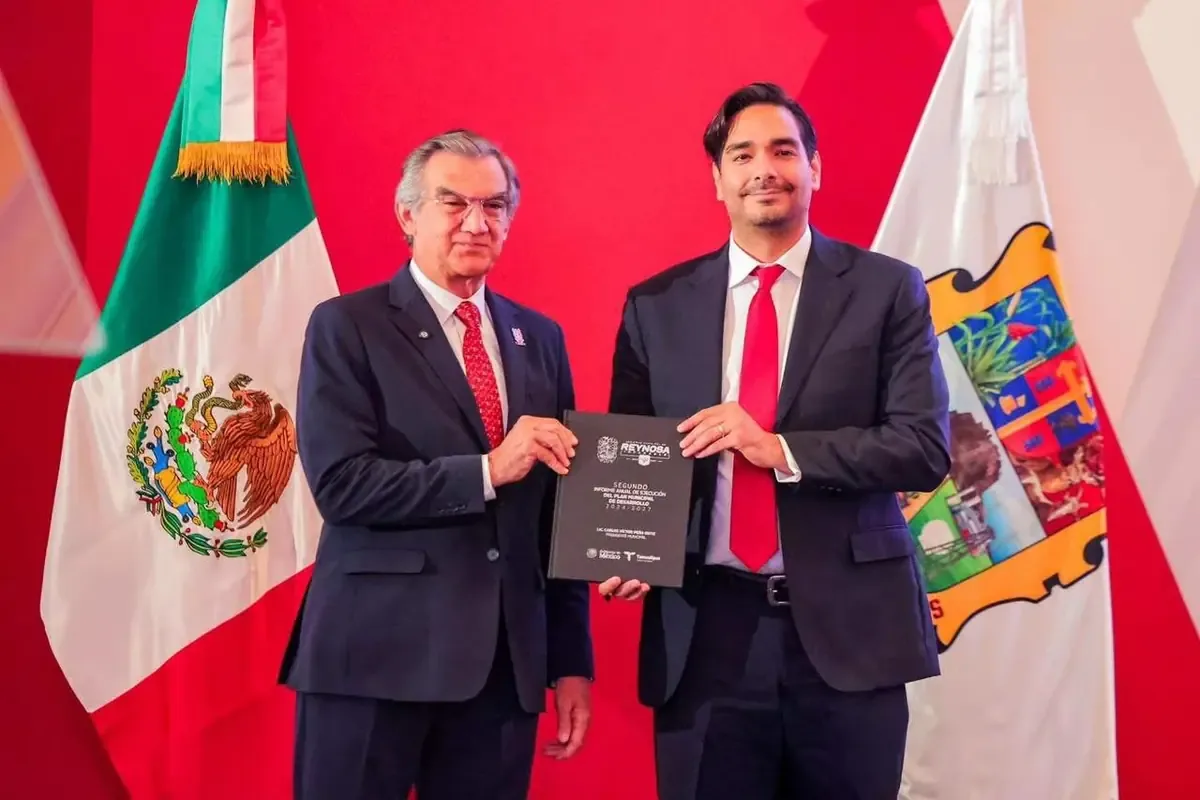 El presidente municipal presentó su Segundo Informe de Gobierno ante funcionarios y pobladores de Reynosa.