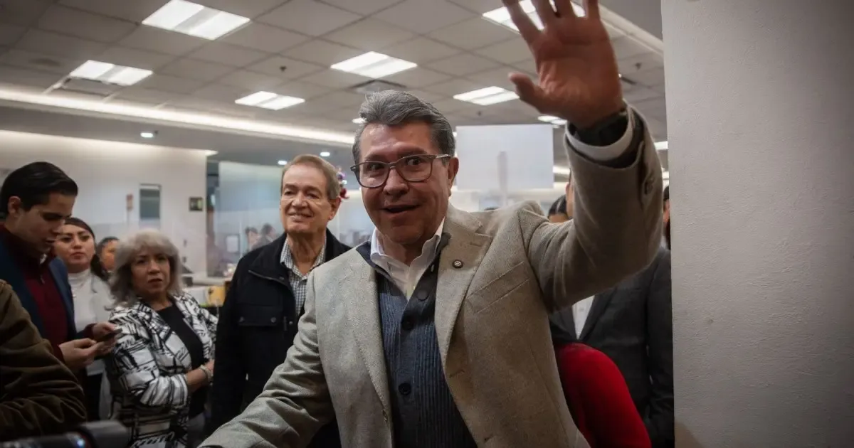 Ricardo Monreal durante una conferencia de prensa en la Cámara de Diputados.