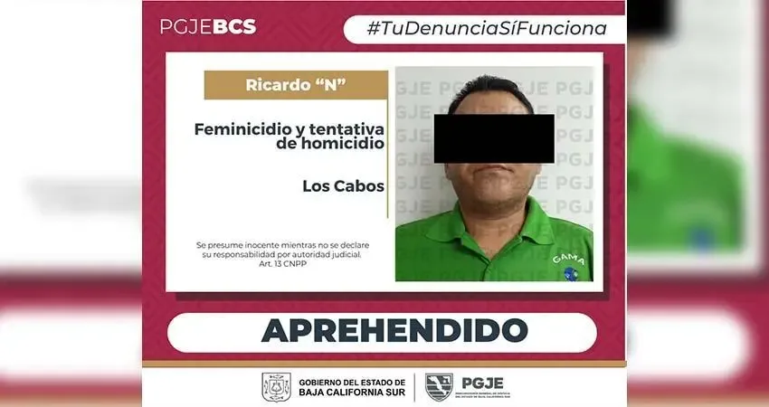 Ricardo “N” fue capturado en operativos conjuntos en Cabo San Lucas.