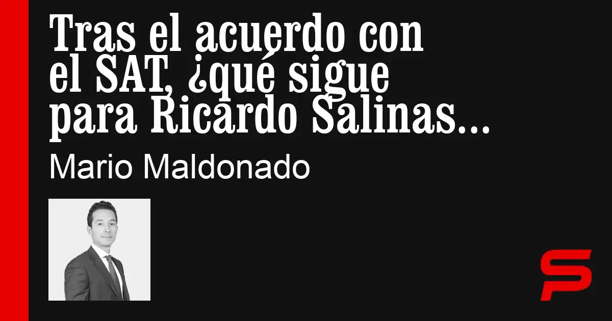 Ricardo Salinas Pliego durante una conferencia reciente sobre su acuerdo con el SAT.