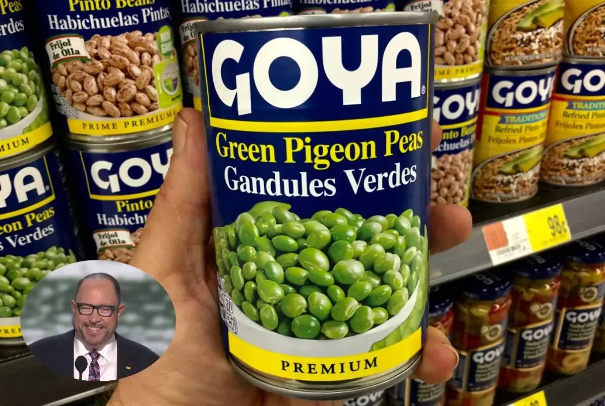 Robert Unanue, CEO de Goya Foods, en la Casa Blanca durante el evento.