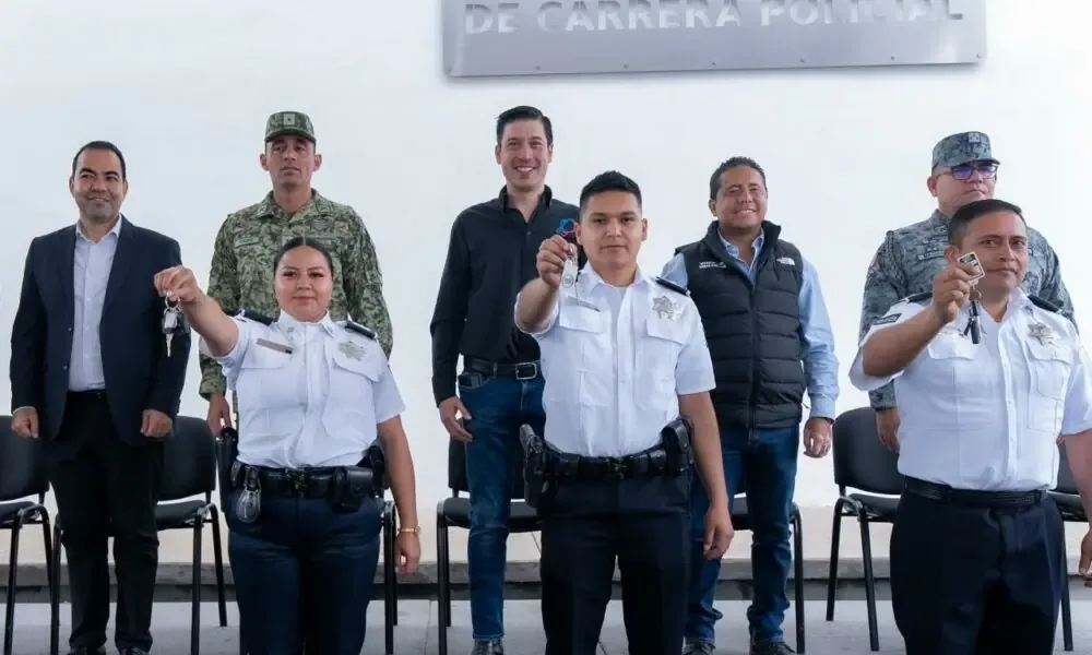 La inversión de 28 millones de pesos incluye patrullas equipadas y un nuevo gimnasio para policías.