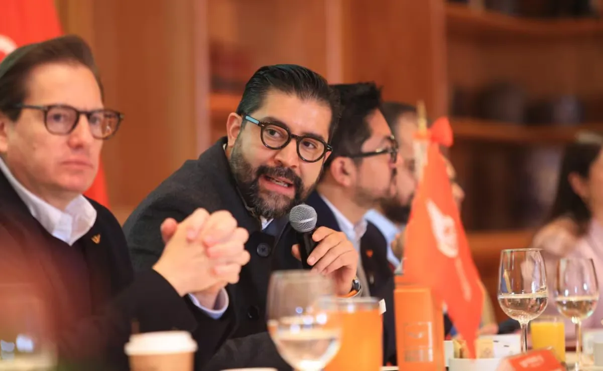 Royfid Torres durante la presentación de su agenda legislativa en el Congreso de CDMX.