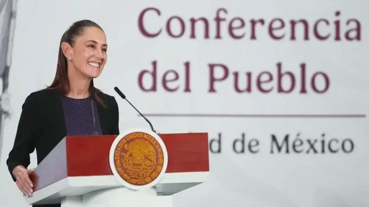 La presidenta combate versiones sobre la supuesta huida del gobernador sinaloense.