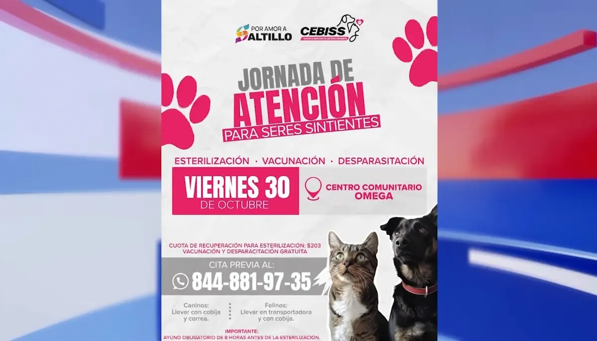 Este viernes, la colonia Omega ofrecerá esterilización y vacunación de mascotas a bajo costo.