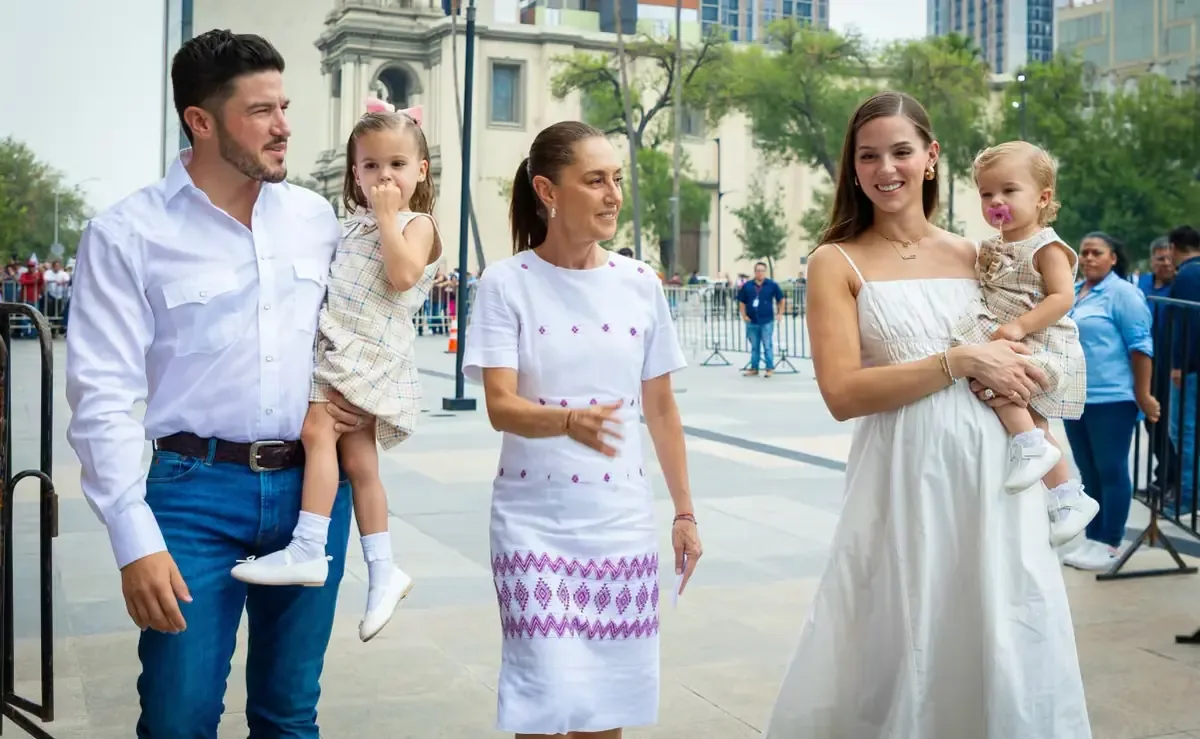 El gobernador de Nuevo León celebra la colaboración en diversas áreas con la presidenta de México.
