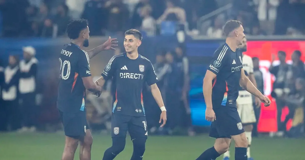 San Diego celebra su victoria contra Pumas en la Ida de la Concachampions.