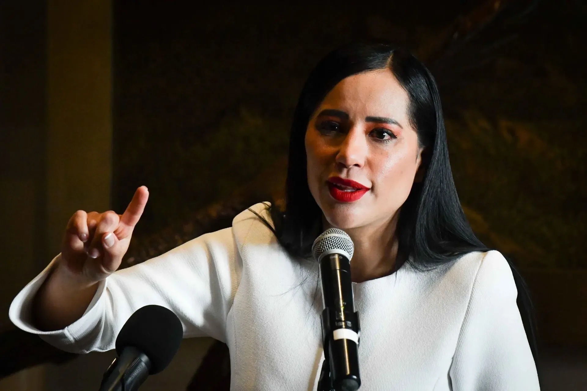 "Sandra Cuevas presenta su proyecto político en redes sociales."