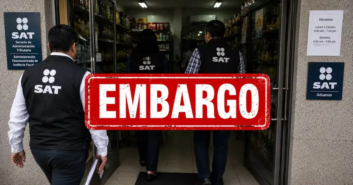 El SAT iniciará embargos si no se saldan adeudos fiscales en 30 días.