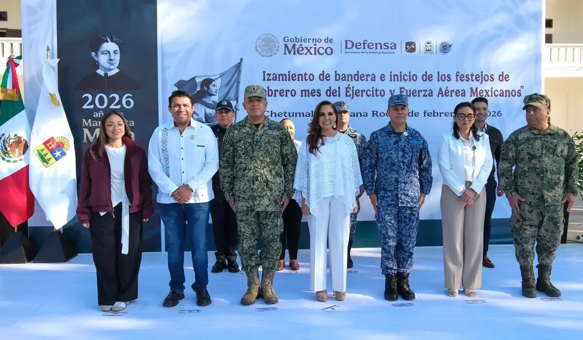 Se conmemoran actividades cívicas y culturales en honor al Ejército y Fuerza Aérea.