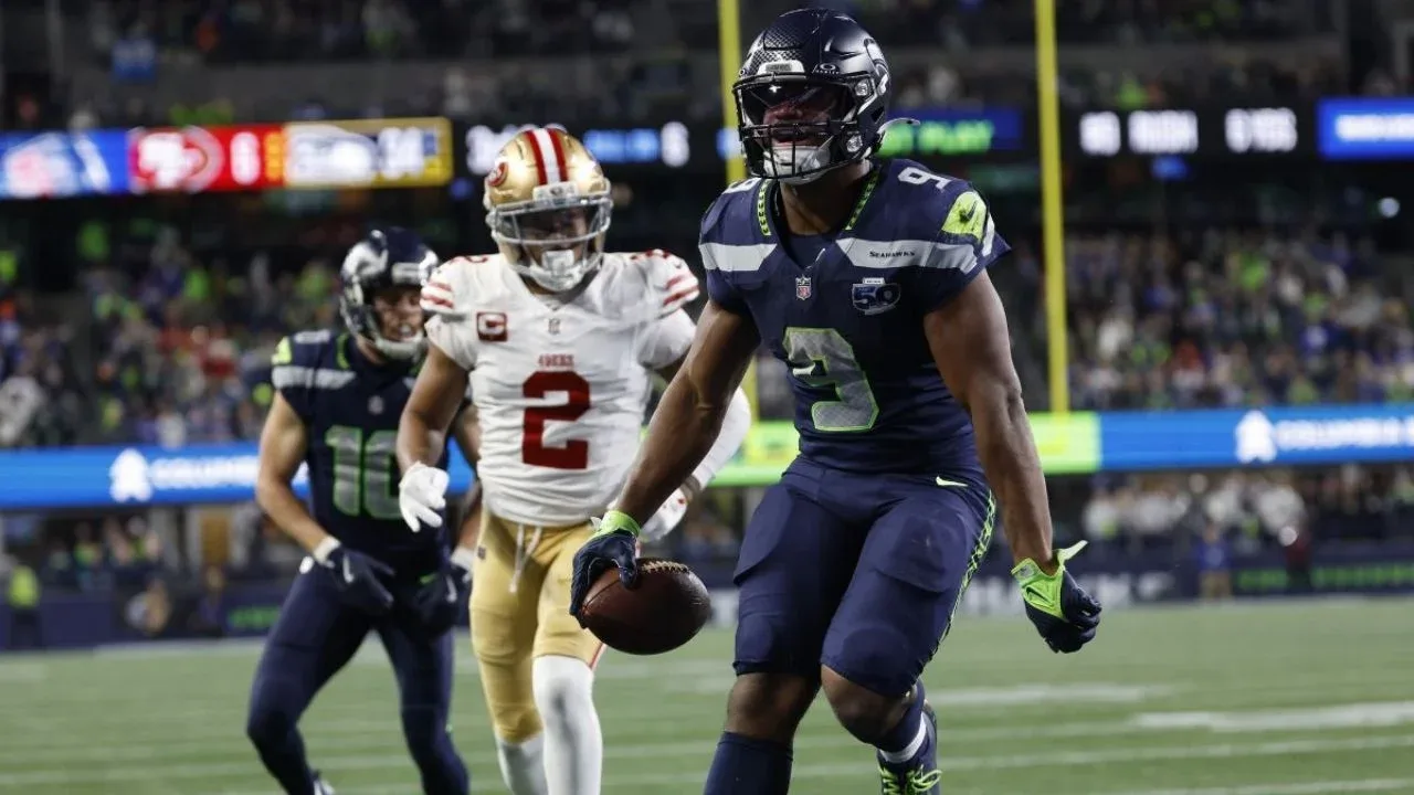 Seattle Seahawks celebran su victoria en los playoffs de la NFL.