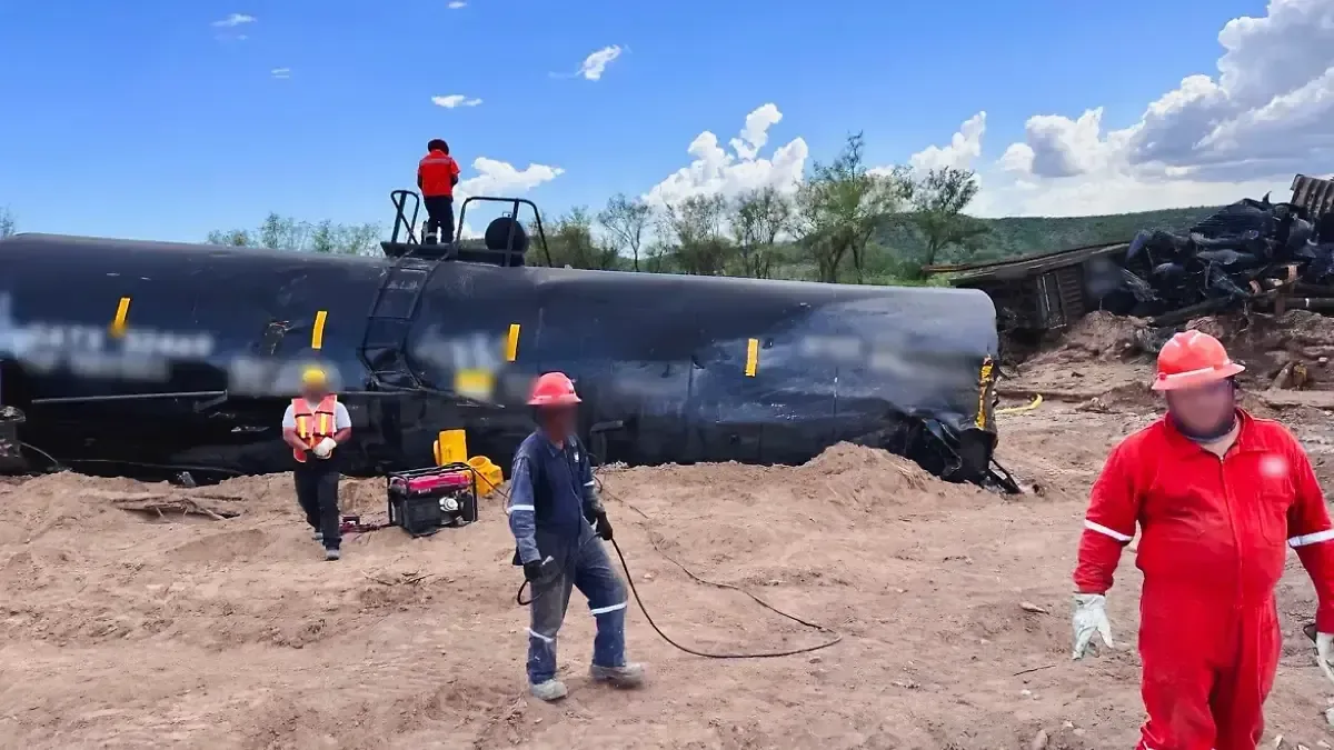 Habitantes del ejido Cuauhtémoc presentan malestares tras incidente con un tren de Ferromex.
