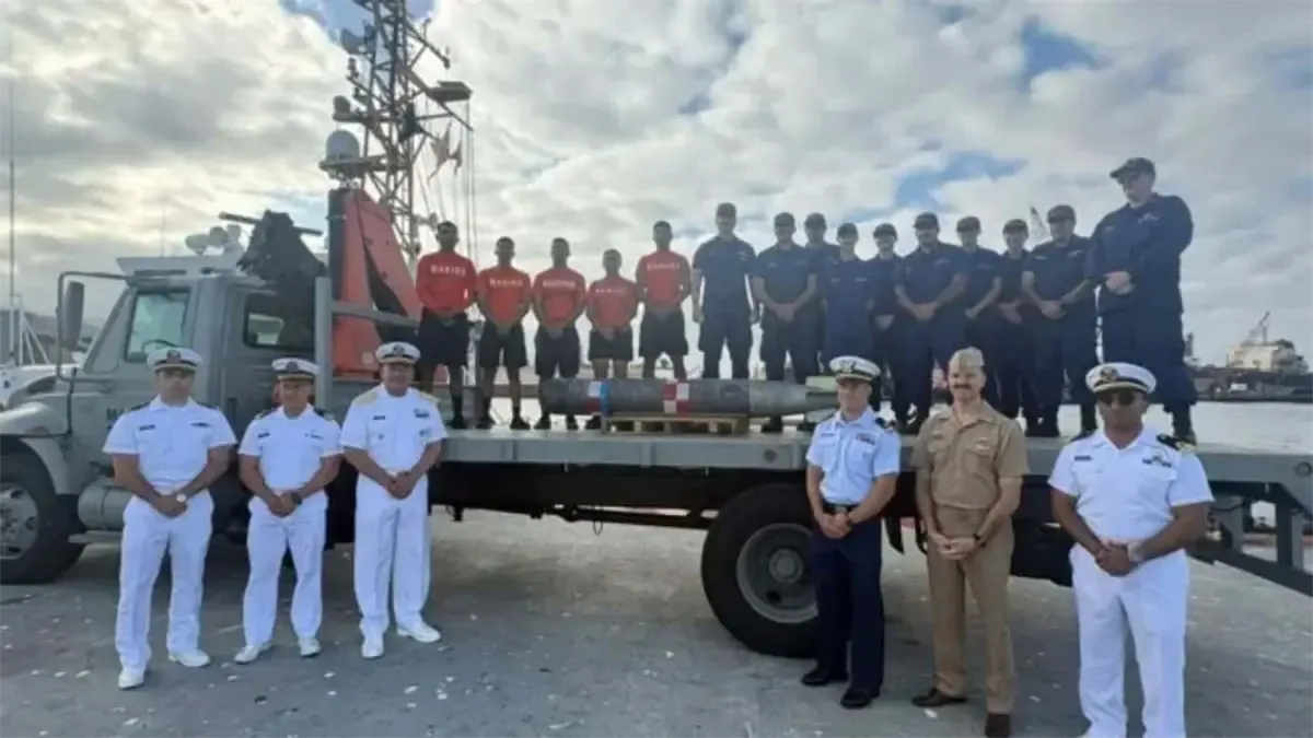 El torpedo MK 54 REXTORP pertenecía a la Armada estadounidense y fue extraviado en California.