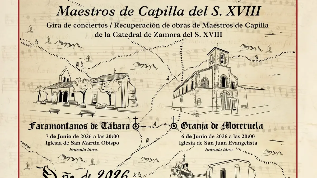 Música antigua regresa a la zona rural con tres conciertos gratuitos en junio.