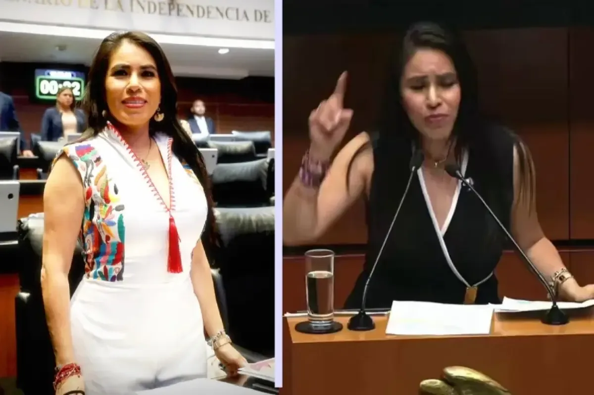 Un lapsus de Simey Olvera Bautista genera críticas en redes sociales.