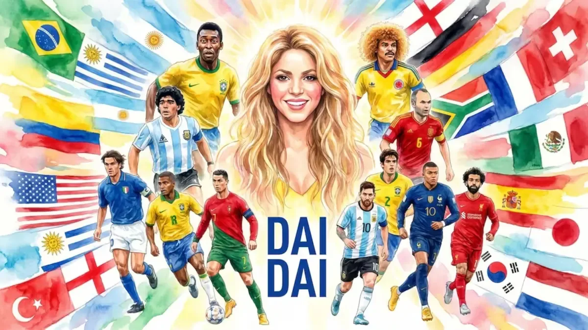 La artista colombiana sorprende con un video musical lleno de referencias futbolísticas y ritmos latinos.