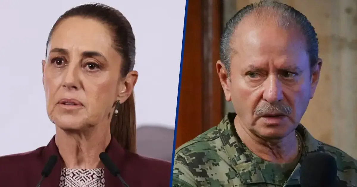 Sheinbaum defiende al exsecretario de Marina en un caso de huachicol fiscal contra su sobrino.