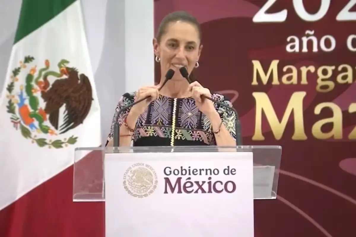 La mandataria detalla programas sociales y obras de infraestructura en su visita a Tamaulipas.
