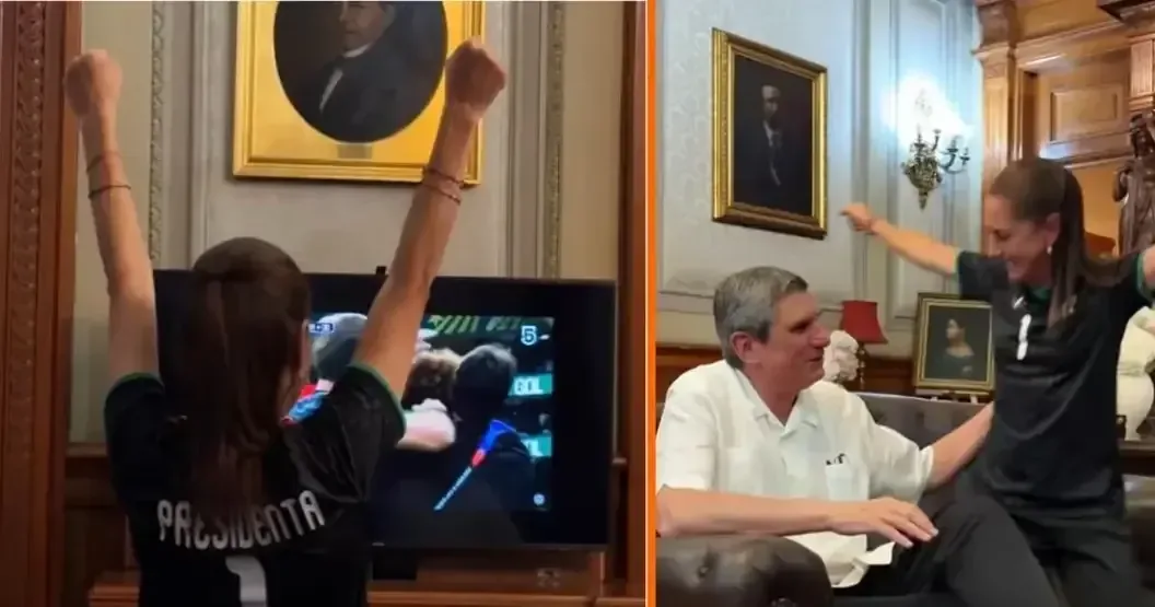 La presidenta aplaude la actuación de la Selección Nacional tras su contundente triunfo en la fase de grupos.