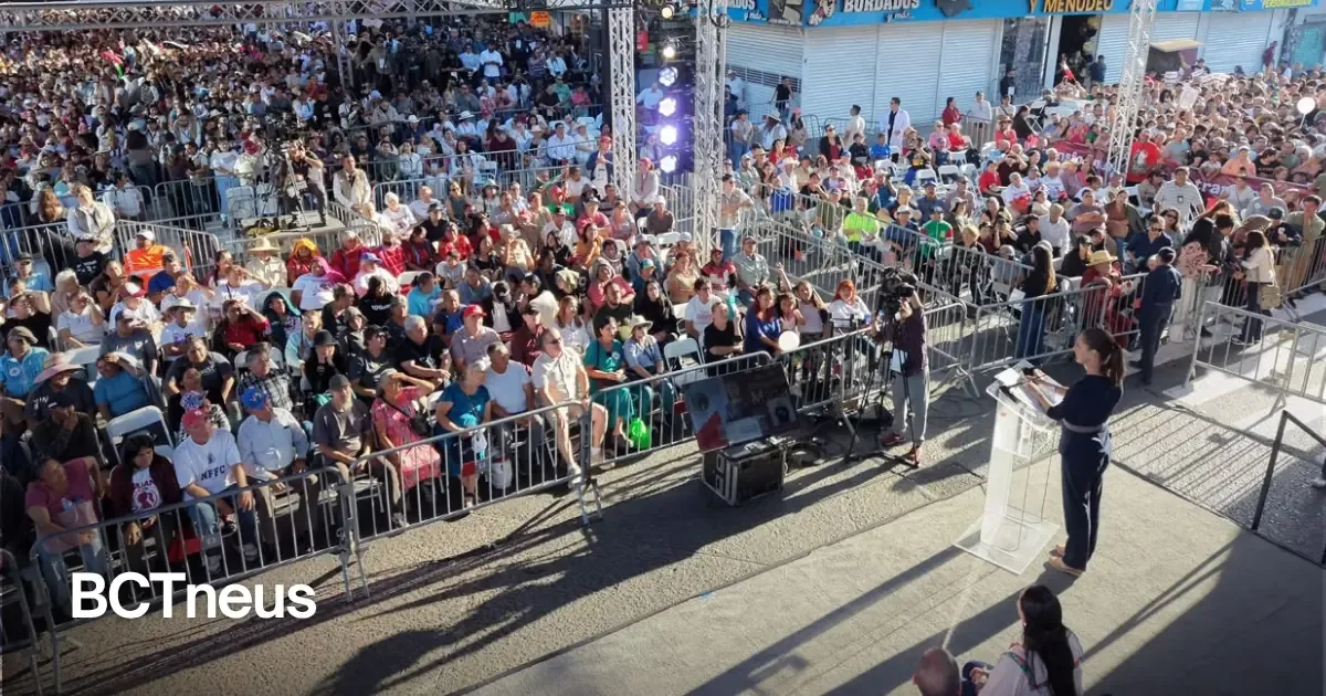 La presidenta de México presentó un balance del impacto social en Tijuana.