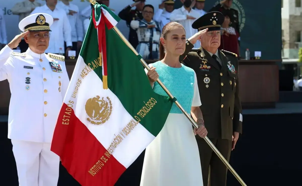 La Presidenta reconoció el papel de las Fuerzas Armadas en la defensa de la soberanía de México.