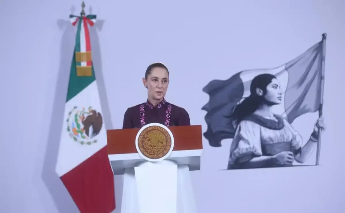 La presidenta de México destacó la importancia de Morena, pero eludió preguntas sobre el hijo del expresidente.