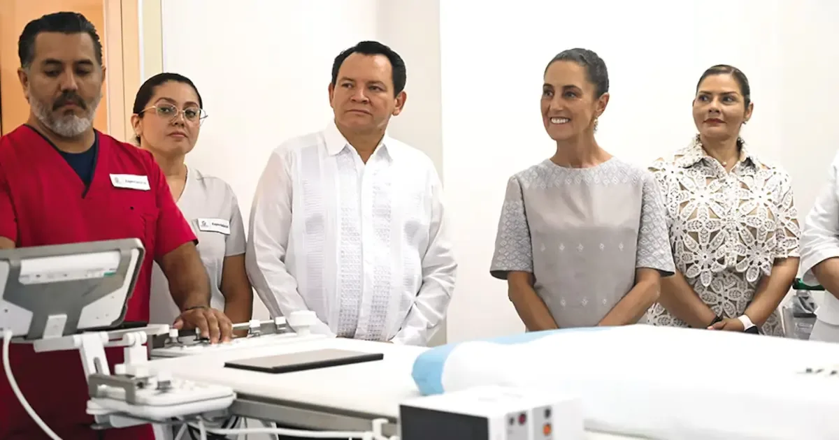 La Presidenta reafirmó que la salud es un derecho del pueblo de México durante la inauguración del Hospital General Dr. Agustín O’Horán.
