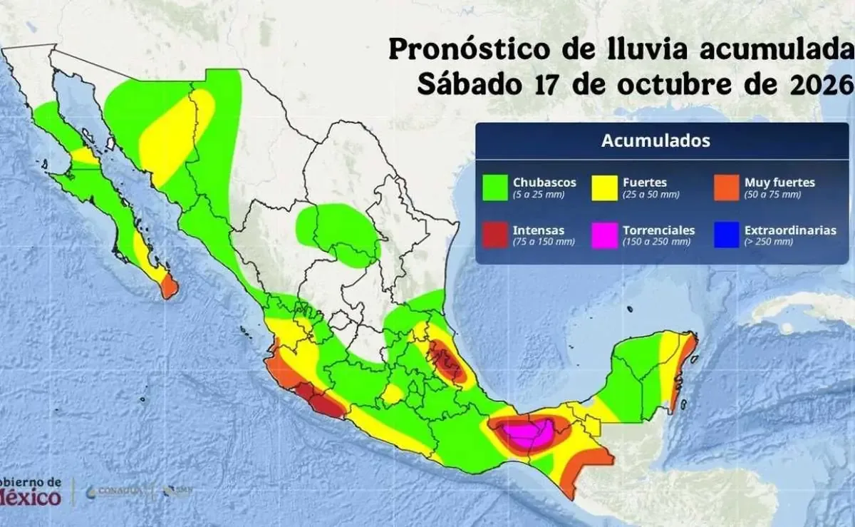 Claudia Sheinbaum advierte sobre huracán Trudy y las lluvias que provocará en al menos ocho estados.