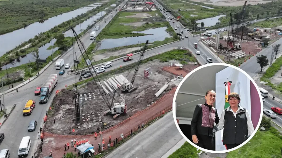 La construcción de los puentes busca mejorar la infraestructura vial en el Estado de México.