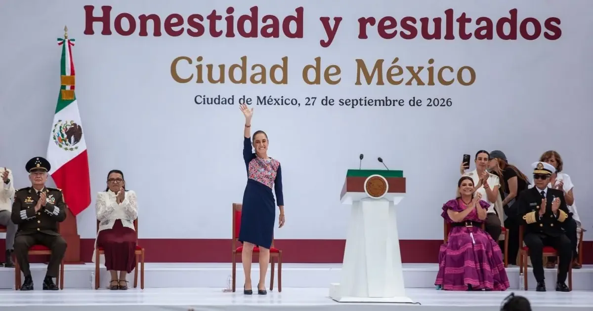 La presidenta de México resaltó en el Zócalo la soberanía del país frente a injerencias extranjeras.
