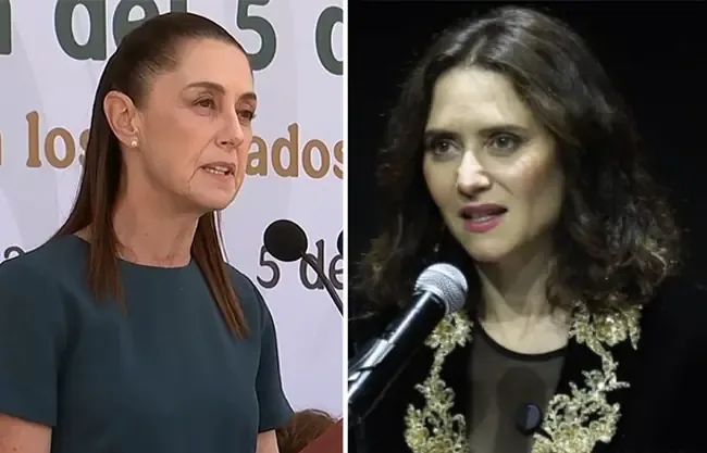 La presidenta mexicana cuestiona la seguridad de la política madrileña durante su estancia en el país.